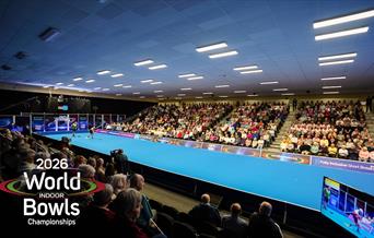 The World Indoor Bowls Championships in The International Arena at Potters Resorts Hopton-on-Sea