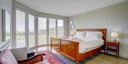 Master Bedroom with patio doors overlooking the garden