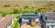 Arial view on the property showing the beach